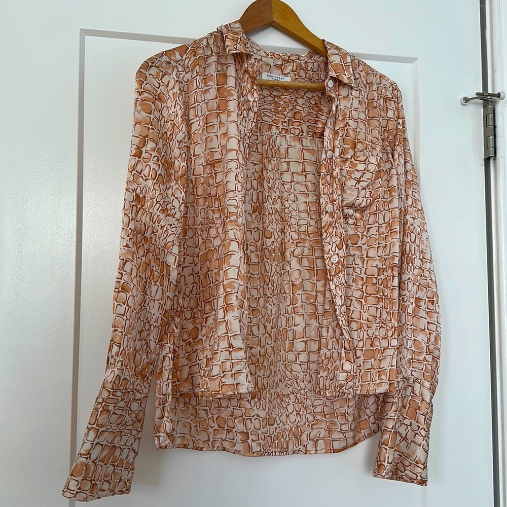 Equipment 100% silk blouse